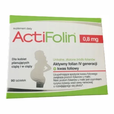 Actifolin Źródło Kwasu Foliowego 90 Tabletek