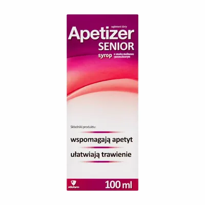 Apetizer Senior Malinowo-Porzeczkowy Syrop Pobudzający Apetyt 100ml