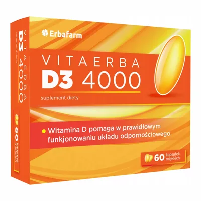 VitaErba D3 4000 Odporność 60 Kapsułek