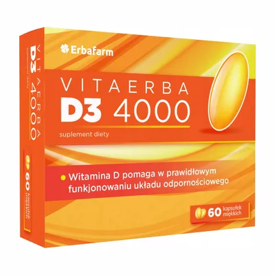 VitaErba D3 4000 Odporność 60 Kapsułek