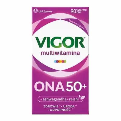 Vigor Multiwitamina Ona 50+ witaminy I Minerały Dla Kobiet 90 Tabletek