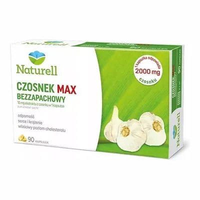 NATURELL CZOSNEK MAX BEZZAPACH.*90 KAPS