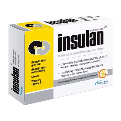Insulan Wspiera Utrzymanie Prawidłowego Poziomu Cukru We Krwi 120 Tabletek