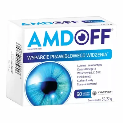 Amdoff Tabletki Wspierające Prawidłowe Widzenie 60 Kapsułek