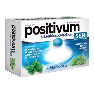 Positivum Sen Pomagają Skrócić Czas Potrzebny Do Zaśnięcia 180 Tabletek