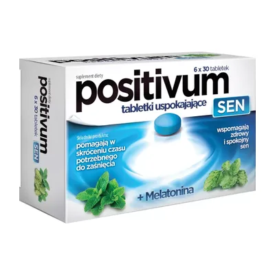 Positivum Sen Pomagają Skrócić Czas Potrzebny Do Zaśnięcia 180 Tabletek