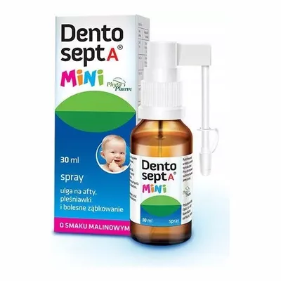 Dentosept A mini Ulga Na Afty Pleśniawki Ząbkowanie 30 ml nr