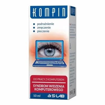 Kompin Krople Do Oczu Dla Spędzających Dużo Czasu Przed Monitorem 10 ml