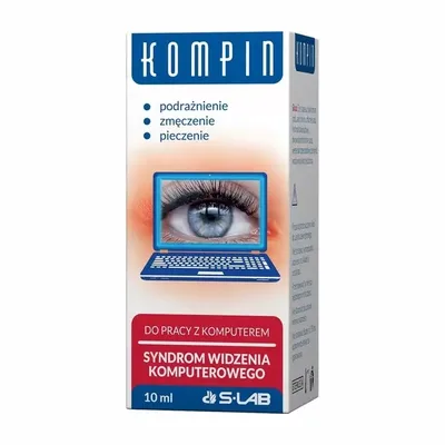 Kompin Krople Do Oczu Dla Spędzających Dużo Czasu Przed Monitorem 10 ml