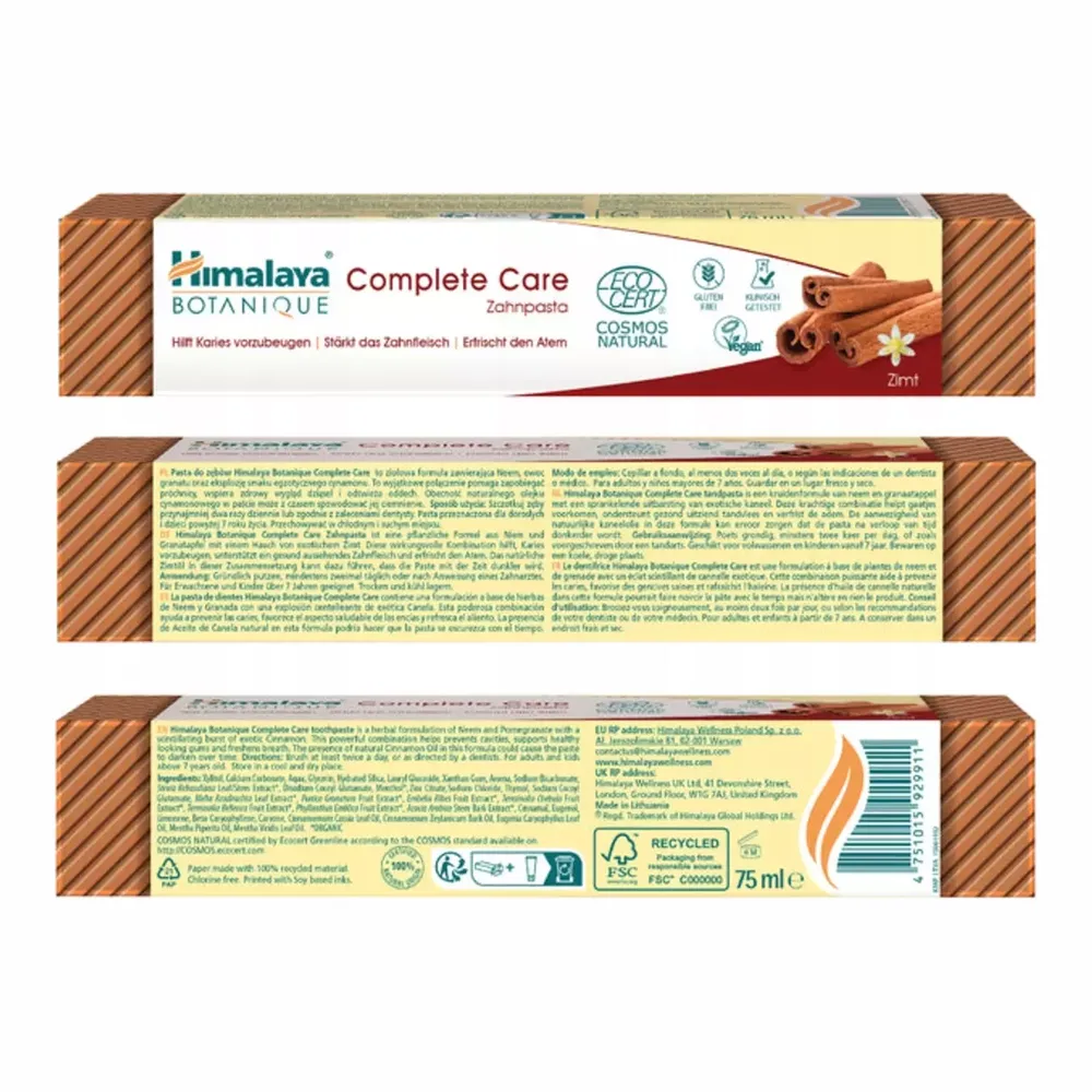 Himalaya Pasta Do Zębów Complete Care Cynamon 75ml