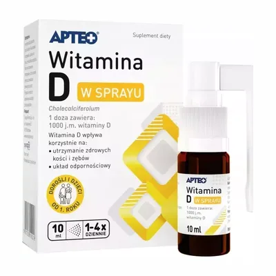 Witamina D 1000j.m W Sprayu Apteo 10ml