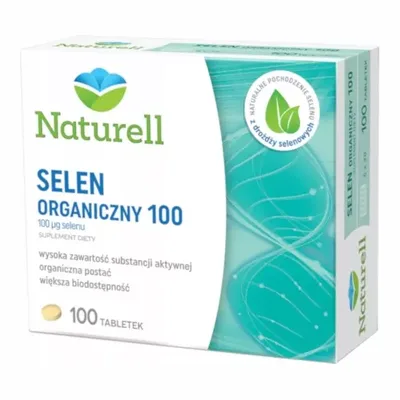Naturell Selen Organiczny 100mcg 100 Tabletekl