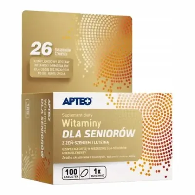 Apteo Zestaw Witamin Dla Seniorów 100 Tabletek