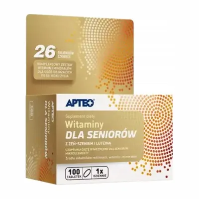 Apteo Zestaw Witamin Dla Seniorów 100 Tabletek