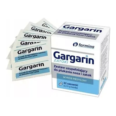 Saszetki Do Czyszczenia Zatok Zestaw Uzupełniający Gargarin Zatoki 32 Sasz