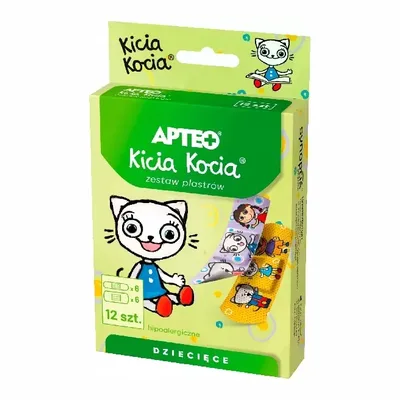 Plaster Dla Dzieci Kicia Kocia 12 Sztuk