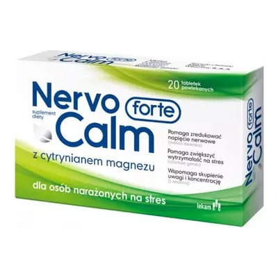 Nervocalm Forte Wsparcie W Sytuacjach Stresowych 20 Tabletek