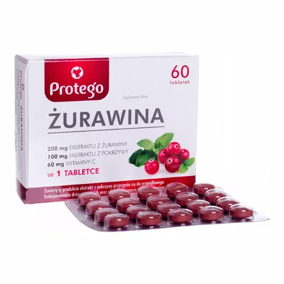 Protego Żurawina Wsparcie Układu Moczowego 60 Tabletek