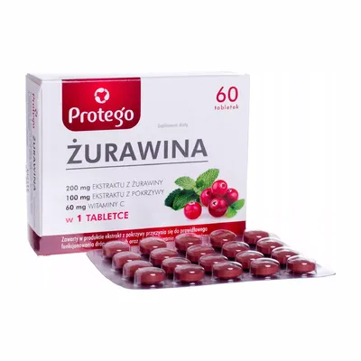 Protego Żurawina Wsparcie Układu Moczowego 60 Tabletek