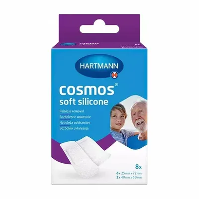 Plastry Cosmos Soft Silicone 2 Rozmiary 8 Sztuk