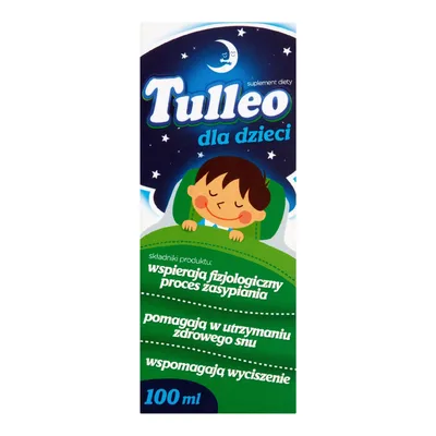 Tulleo Suplement Diety Dla Dzieci Ułatwiający Zasypianie Z Melisą 100ml