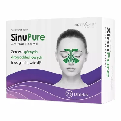 SinuPure Activlab Pharma Nos Gardło Zatoki 75 Tabletek