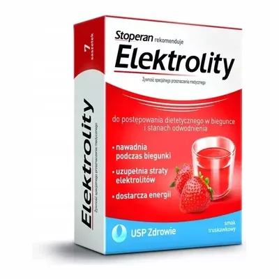 Stoperan Elektrolity Smak Truskawkowy 7 Saszetek