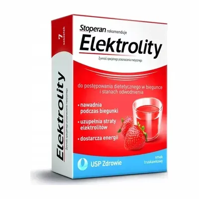 Stoperan Elektrolity Smak Truskawkowy 7 Saszetek