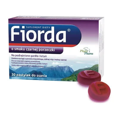 Fiorda Smak Porzeczkowy 30 Pastylek Na Gardło