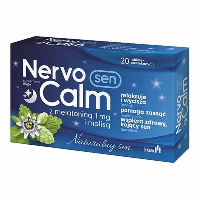 Nervocalm Sen Z Melatoniną Wsparcie W Problemach Z Zasypianiem 20 Tabletek