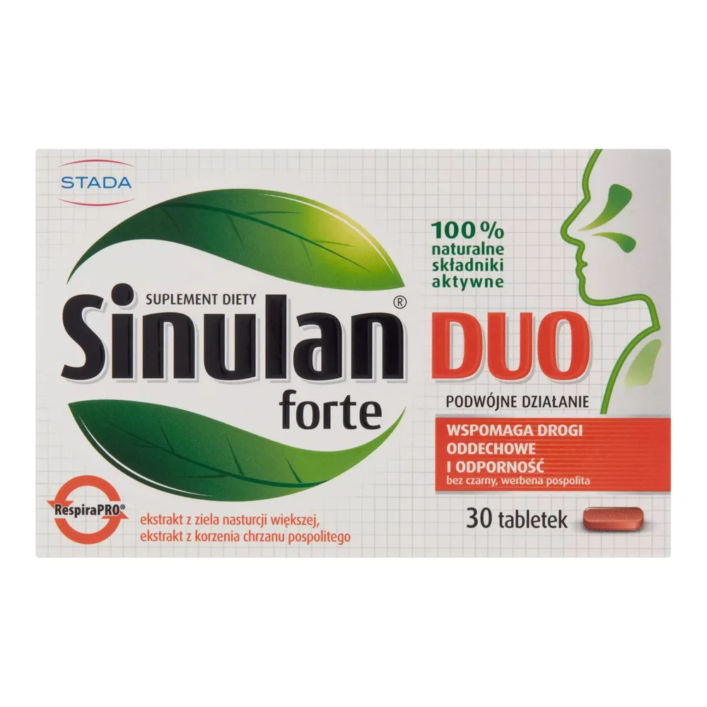 Sinulan Duo Forte Odporność Drogi Oddechowe 30 Tabletek