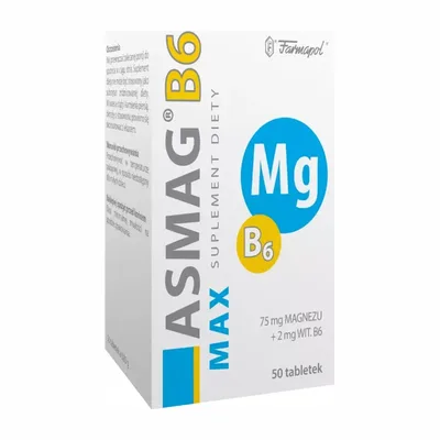 Asmag B6 Max Magnez 50 Tabletek