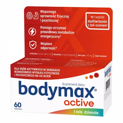 Bodymax Active Witaminy Dla Aktywnych Fizycznie 60 Sztuk