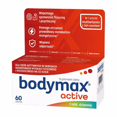 Bodymax Active Witaminy Dla Aktywnych Fizycznie 60 Sztuk