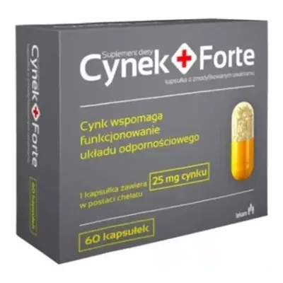 Cynek+ Forte Cynk O Przedłużonym Uwalnianiu 60 Kapsułek