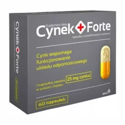 Cynek+ Forte Cynk O Przedłużonym Uwalnianiu 60 Kapsułek