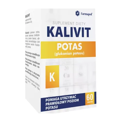 Kalivit Potas Ciśnienie Mięśnie Farmapol 60 Tabletek