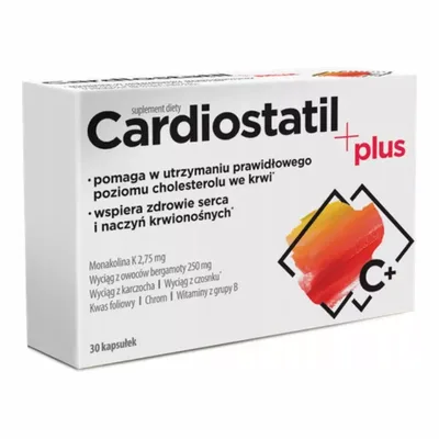 Cardiostatil Plus Monakolina K + Bergamota 30 Kapsułek