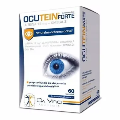 Ocutein Luteina Forte 15mg Wsparcie Wzroku 60 Kapsułek