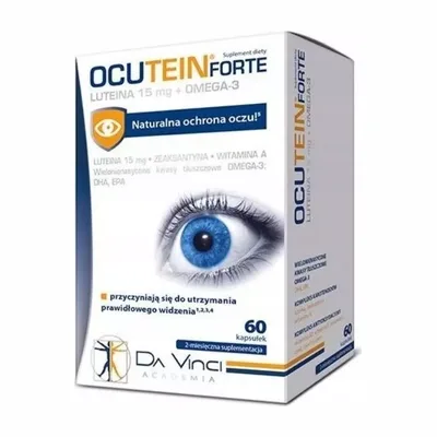 Ocutein Luteina Forte 15mg Wsparcie Wzroku 60 Kapsułek