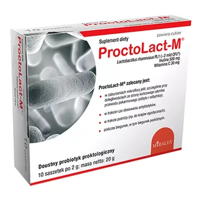 Proctolact-M Probiotyk Proktologiczny Z Inuliną 10 Saszetek