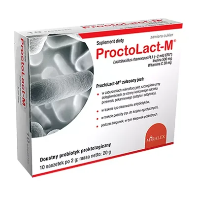 Proctolact-M Probiotyk Proktologiczny Z Inuliną 10 Saszetek
