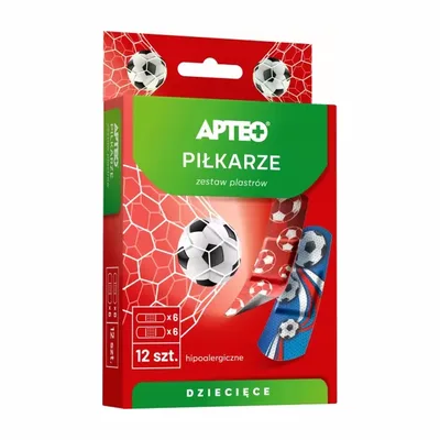 PLASTER D/DZIECI APTEO PILKARZE* 12 SZT.