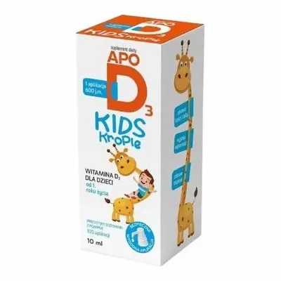 ApoD3 Kids Krople Witamina D3 600 j.m. Odporność 10ml