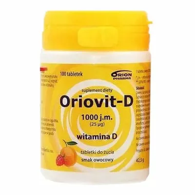 Oriovit-D 1000 j.m. Witamina D Tabletki Do Żucia 100 Sztuk