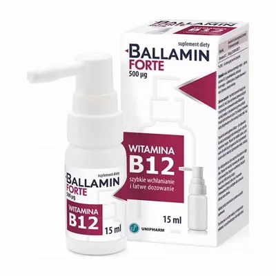 Ballamin Forte Witamina B12 Spray 15 ml