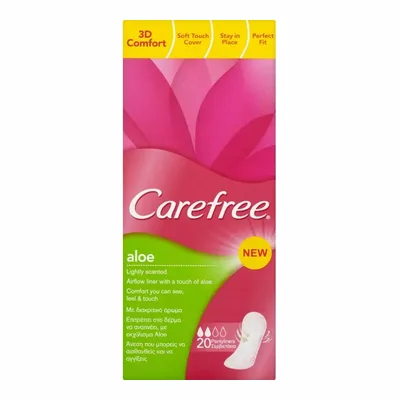 Carefree Cotton Aloe 20 Wkładek