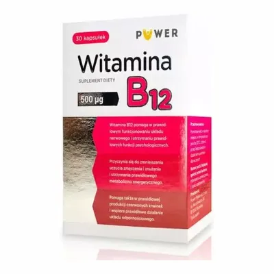 Witamina B12 500µg Puwer 30 Kapsułek