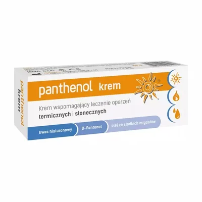 Panthenol krem leczenie oparzeń termicznych i słoneczny
