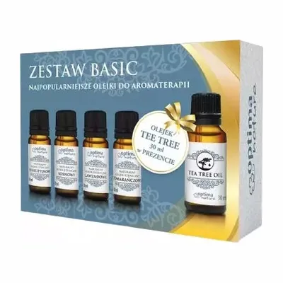 Zestaw Basic Olejki Eukaliptus Sosna Lawenda Pomarańcza 4x10ml + 1x30ml